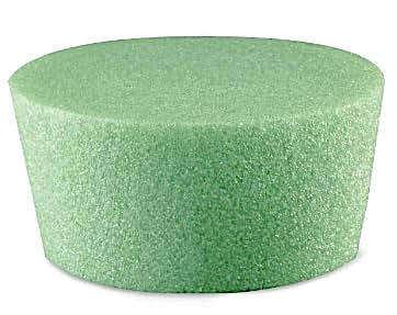 Dry Foam Cemetery Green Pot Inserts 3.7 x 3" x 2" Tapered Pot Insert