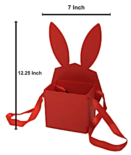 Bunny Ears Satin Tote Gift Box