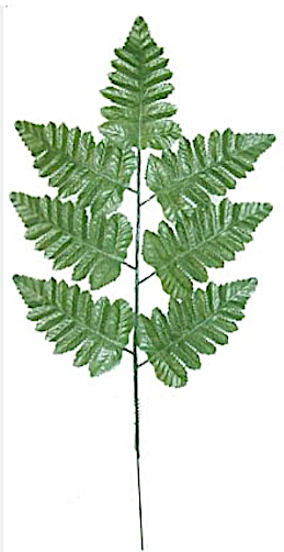 Artificial Leather Leaf Fern