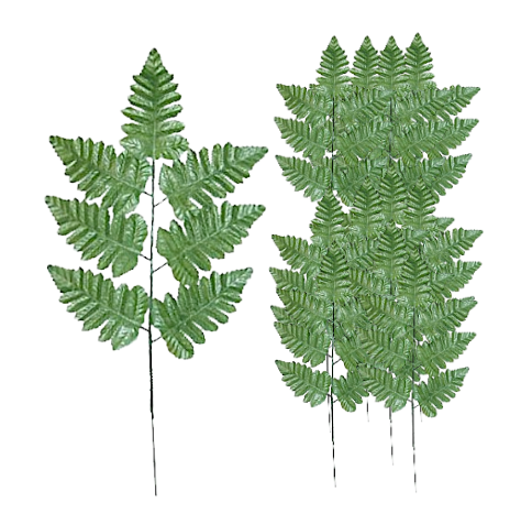 Artificial Leather Leaf Fern
