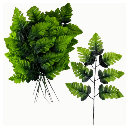 Artificial Leather Leaf Fern