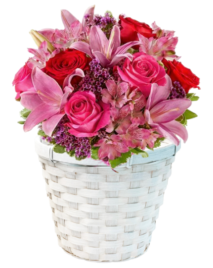 6" Bamboo Pot Cover Basket - White Wash