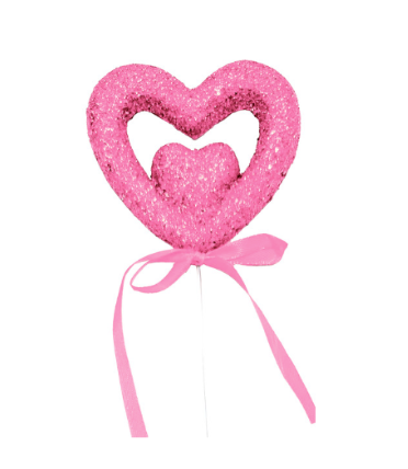 Double Hearts Picks 16"