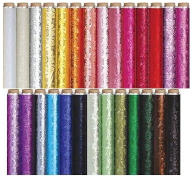 Waxed Floral Foil Wrap