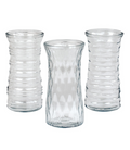 8 1/2" Rose Vase Clear