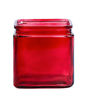 5" Colored Glass Cube