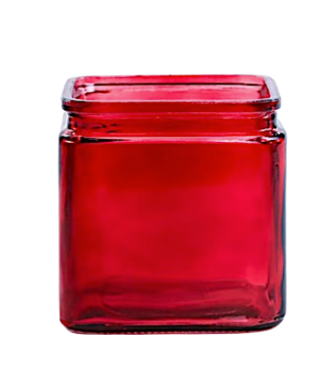 5" Colored Glass Cube