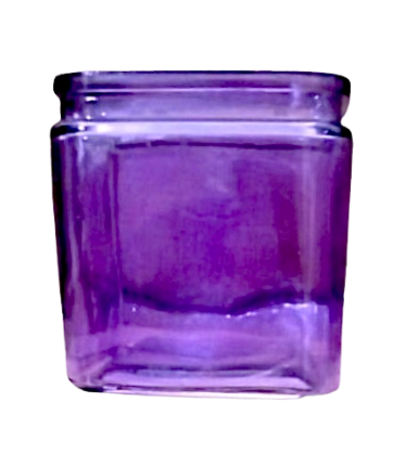 5" Colored Glass Cube