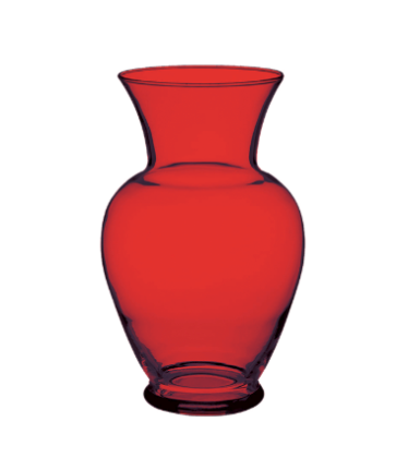 10" Colored Glass Vase