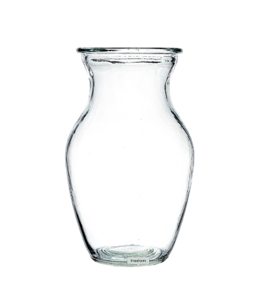 8" Rose Vase Clear