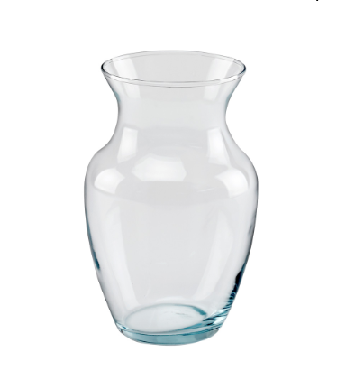 8" Rose Vase Clear