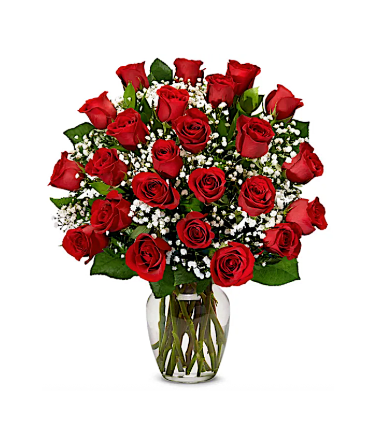 8" Rose Vase Clear