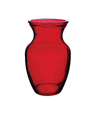 Colored Glass 8" Rose Vase