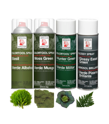 Flower Color Spray~Dk Green