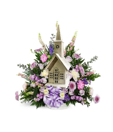 Wood LED Steeple Church