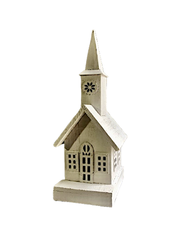 Wood LED Steeple Church