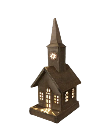 Wood LED Steeple Church