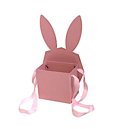 Bunny Ears Satin Tote Gift Box