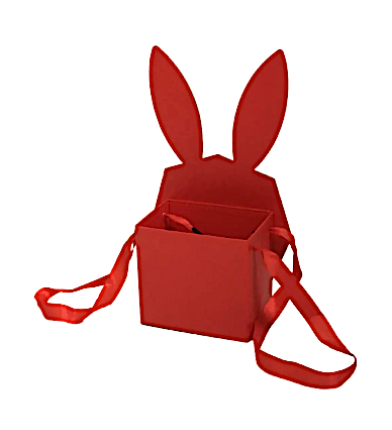 Bunny Ears Satin Tote Gift Box