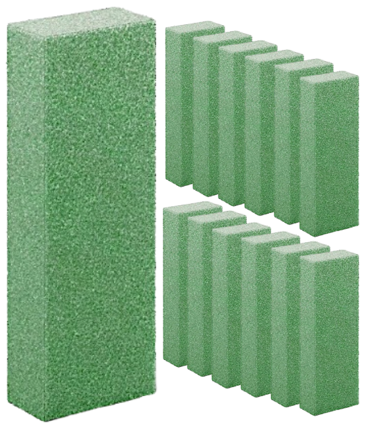 Floral Craft Dry Foam Porous Green Full Sheet 2" x 24" x 36"
