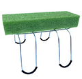 12 Inch Galvanized Wire Headstone Saddle with Foam Attached ~Rustproof