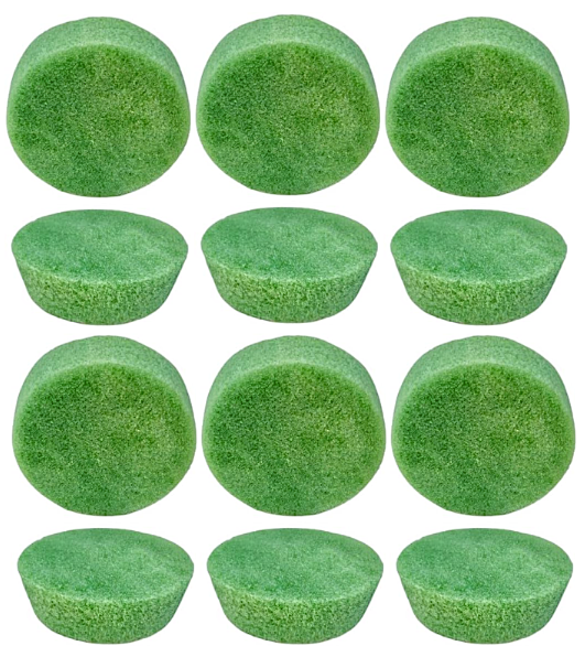 Dry Foam Cemetery Green Pot Inserts 3.7 x 3" x 2" Tapered Pot Insert