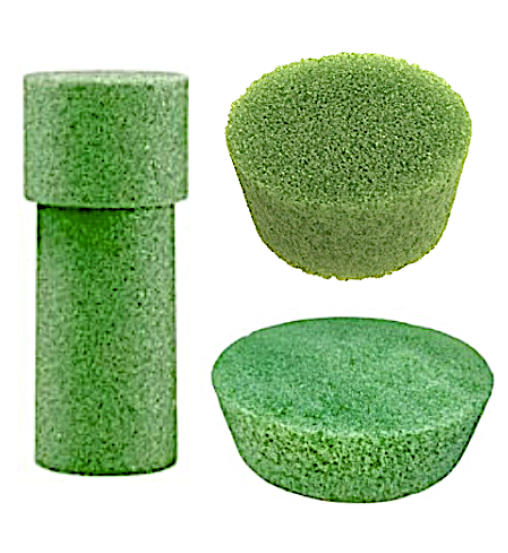 Dry Foam Cemetery Green Tapered Vase Insert 8 x 3" x 3"