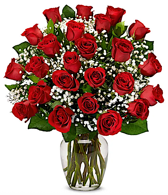 8 1/2" Glass Rose Vase Clear Asst. #972