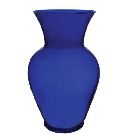 10" Colored Glass Vase