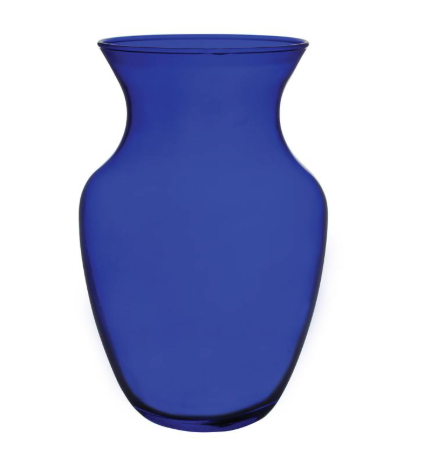 8" Glass Rose Vase -Colored Glass