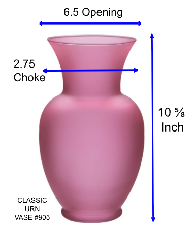 10 5/8" Glass Classic Urn Vase -Colored Glass