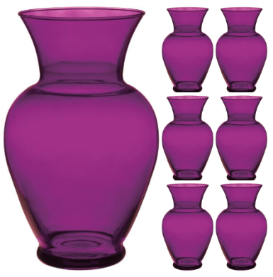 10 5/8" Glass Classic Urn Vase -Colored Glass