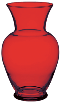 10" Colored Glass Vase