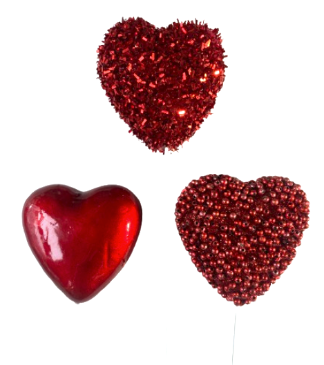 18" Puffy Hearts Picks
