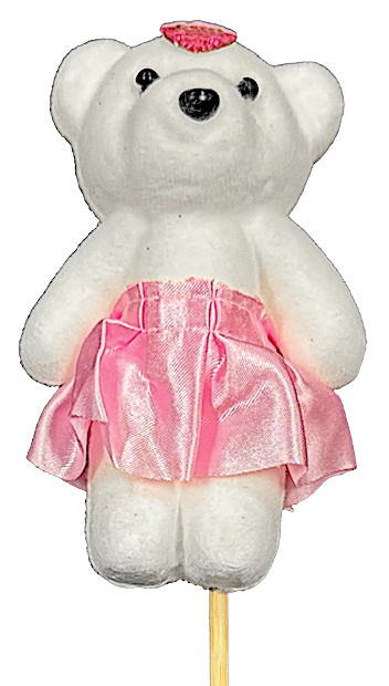16" Princess Bear Arrangement Pick - 6 Pieces