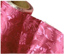 Waxed Floral Foil Wrap