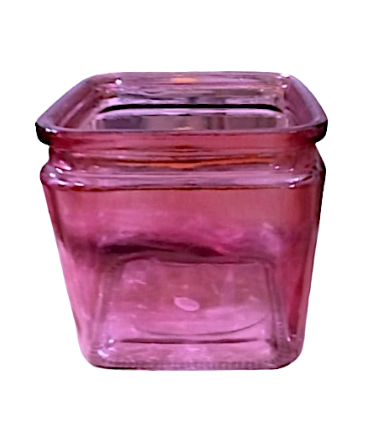 5" Colored Glass Cube