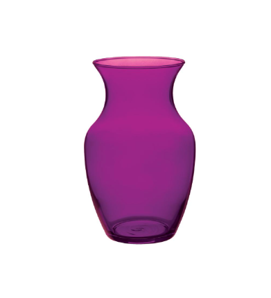 Colored Glass 8" Rose Vase