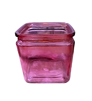Colored Cube Glass Vase