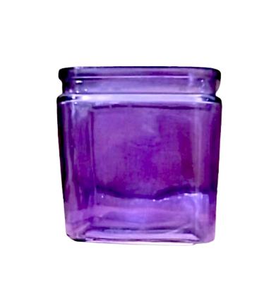Colored Cube Glass Vase