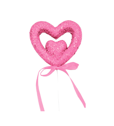 Double Hearts Picks 16"